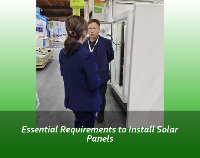 Essential Requirements to Install Solar Panels